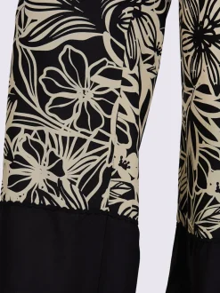 Pantalon tissé ceinture smockée