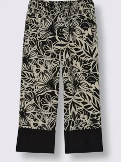 Pantalon tissé ceinture smockée