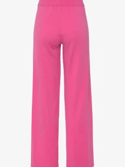 Pantalon tricot jambes larges avec ceinture élastique confortable