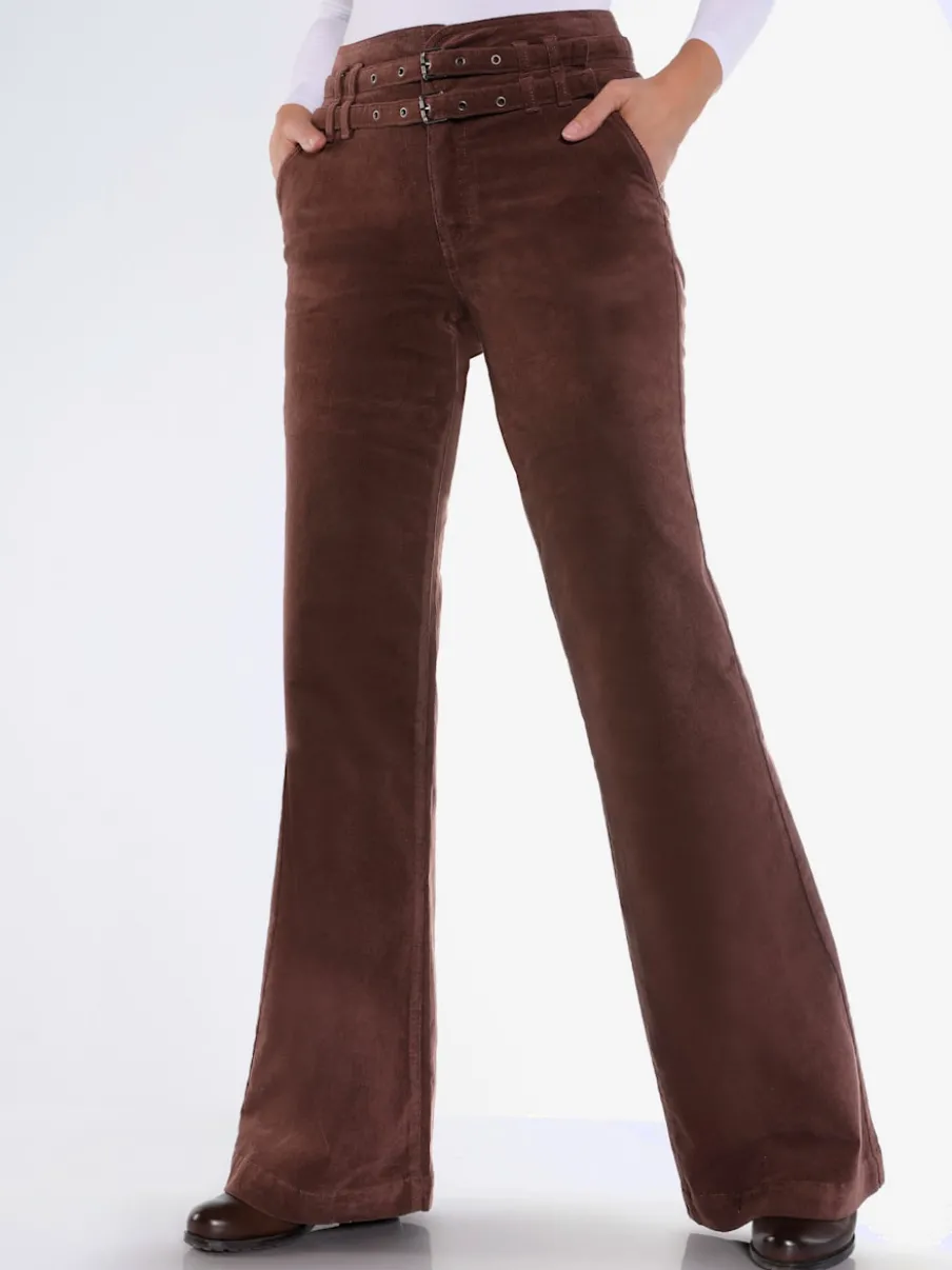 Pantalon velours velours fin