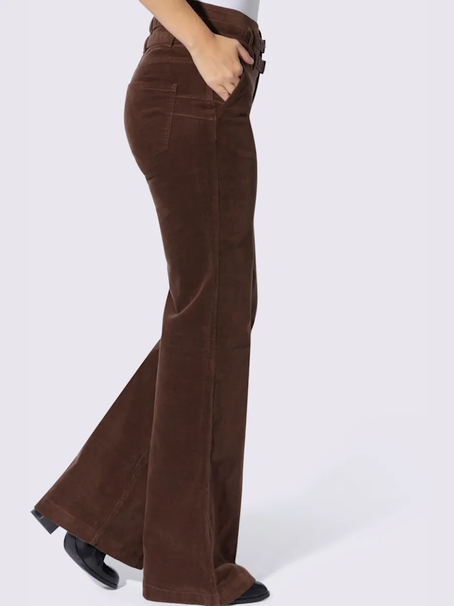Pantalon velours velours fin
