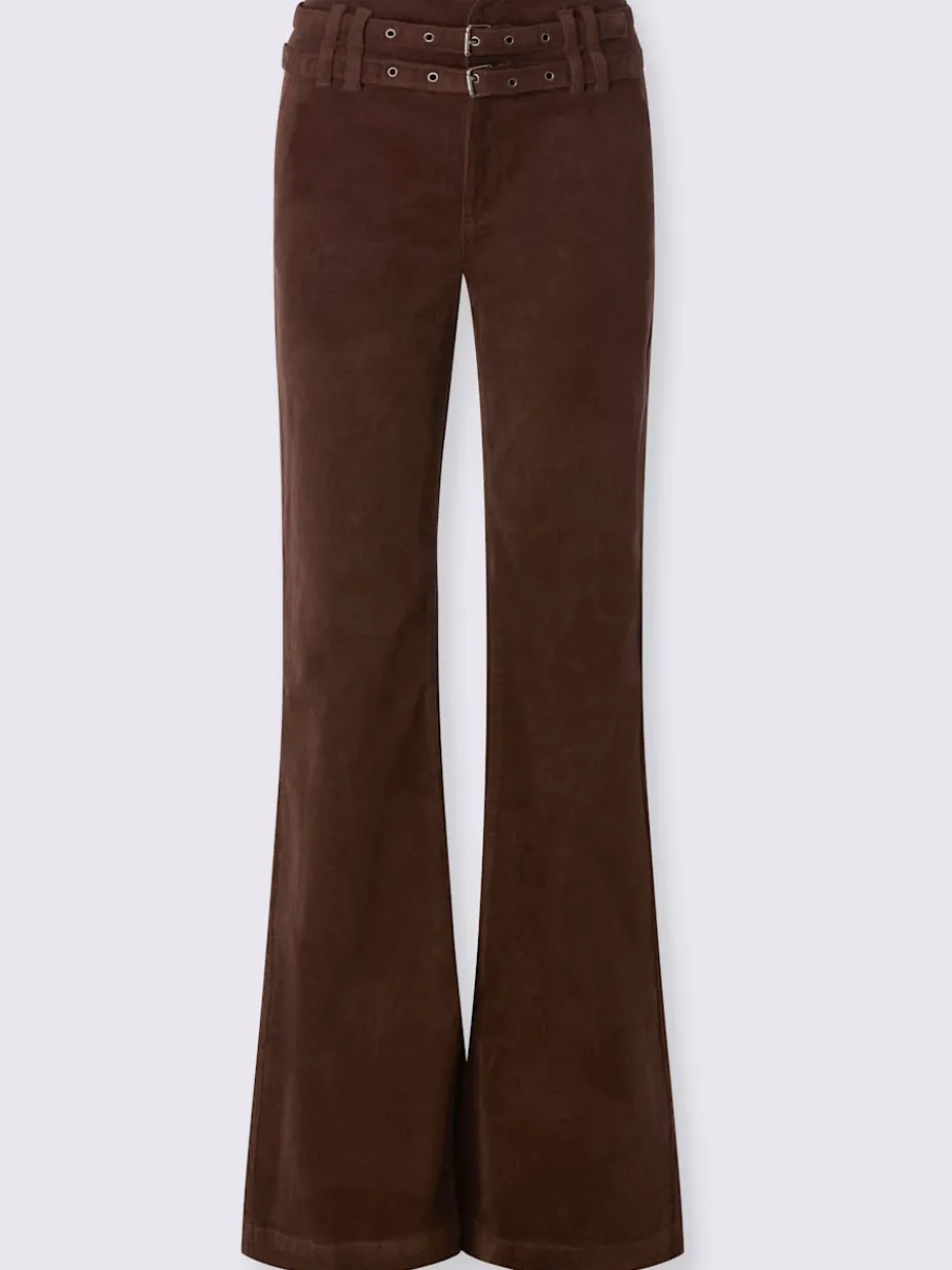 Pantalon velours velours fin