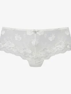 Panty féminin avec superbe dentelle florale brodée