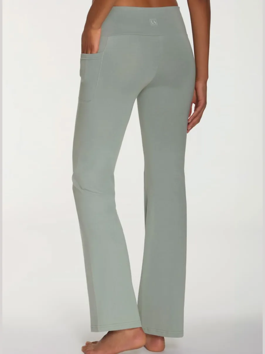 Panty pantalon jazz avec large ceinture et poche pratique