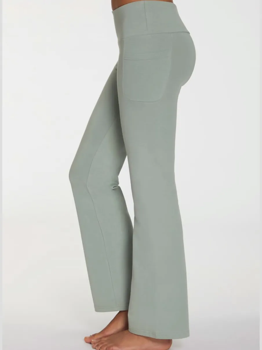 Panty pantalon jazz avec large ceinture et poche pratique