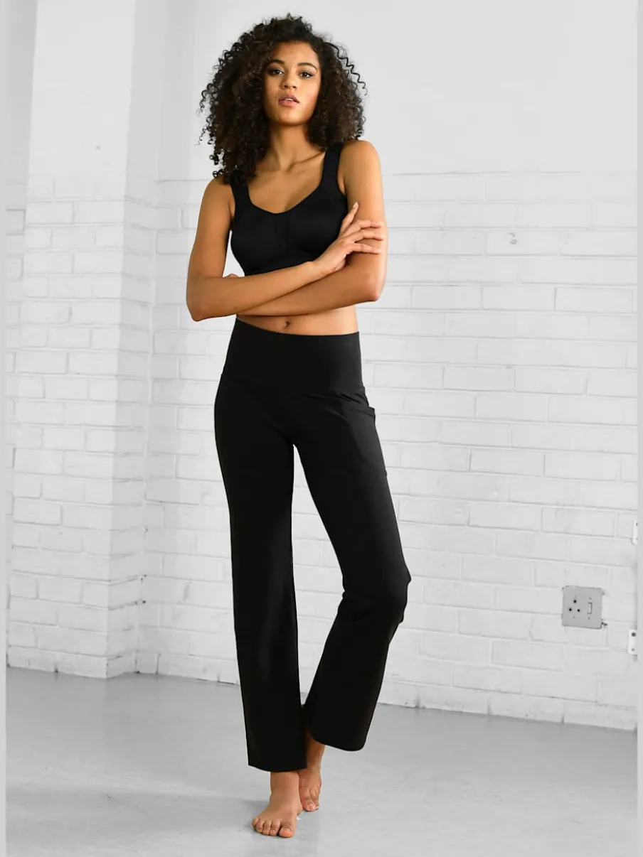 Panty pantalon jazz avec large ceinture et poche pratique