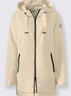 Parka décontractée avec capuche et poches zippées