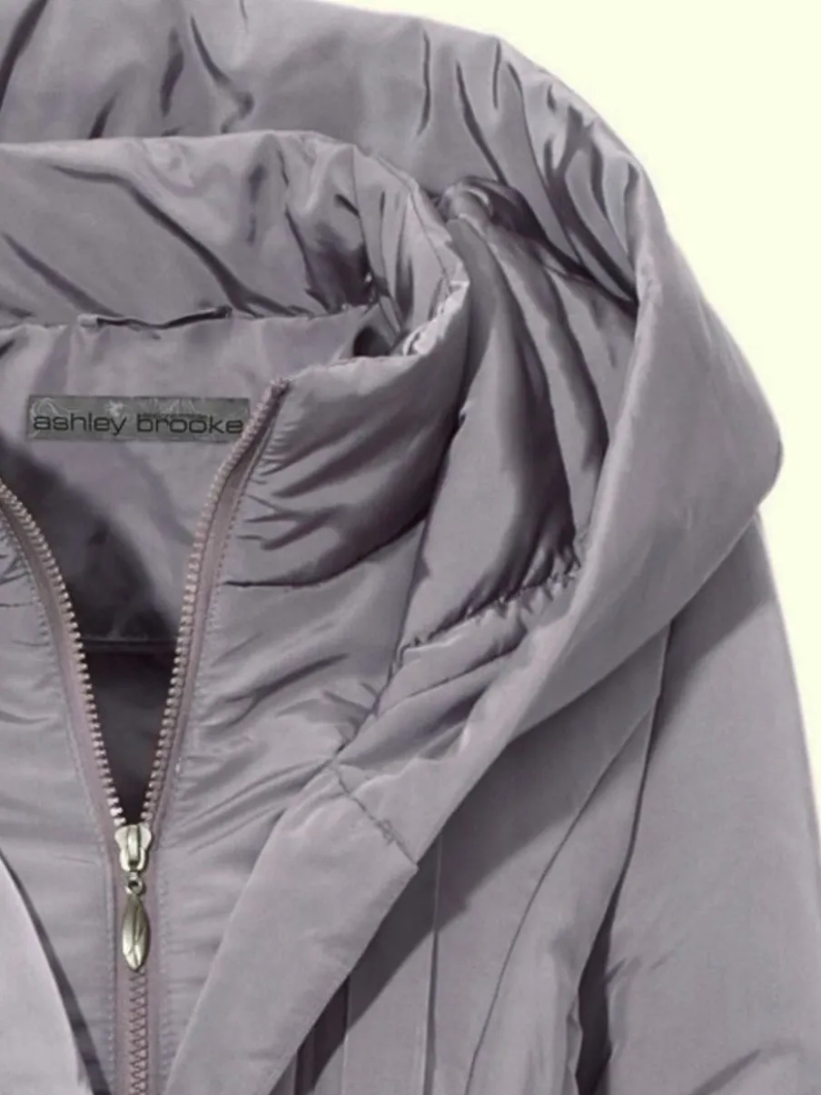 Parka d'extérieur avec col capuche et finition soignée