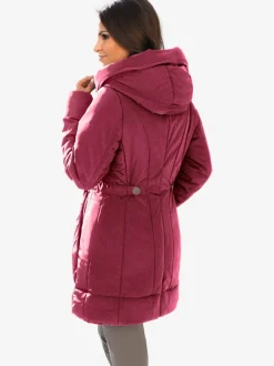 Parka d'extérieur avec col capuche et finition soignée