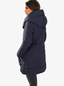 Parka d'extérieur avec col capuche et finition soignée