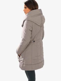 Parka d'extérieur avec col capuche et finition soignée