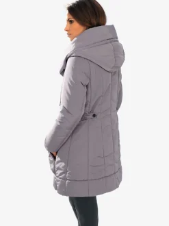 Parka d'extérieur avec col capuche et finition soignée