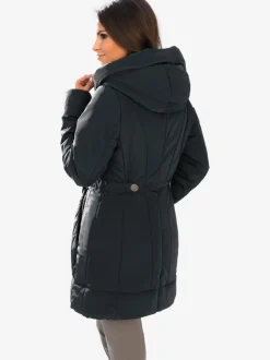 Parka d'extérieur avec col capuche et finition soignée