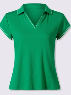 Polo côtelé rayé manches courtes doux coton certifié GOTS