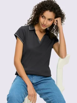 Polo côtelé rayé manches courtes doux coton certifié GOTS