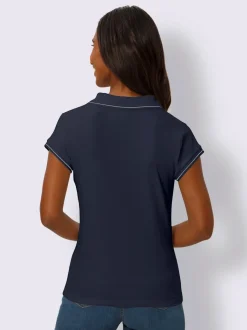 Polo côtelé rayé manches courtes doux coton certifié GOTS