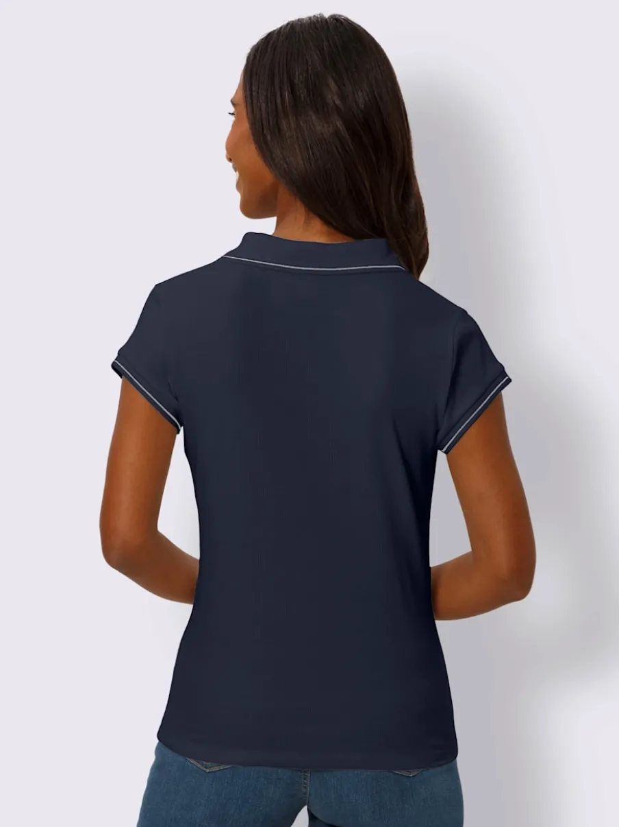 Polo côtelé rayé manches courtes doux coton certifié GOTS