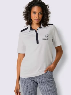 Polo en piqué coton avec col contrasté et manches courtes