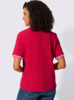 Polo en pure coton à col polo et manches courtes avec motif ancre