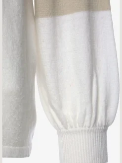 Pull ample col rond avec motifs graphiques en coton