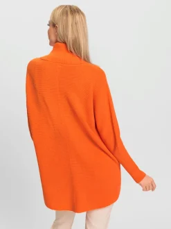 Pull ample à col roulé avec manches chauve-souris