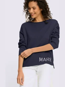 Pull ample à encolure ronde avec inscription MARE