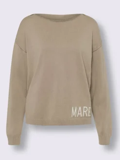 Pull ample à encolure ronde avec inscription MARE