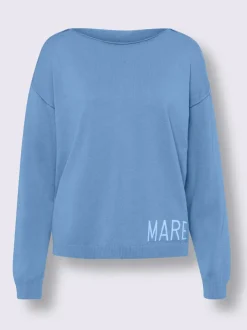 Pull ample à encolure ronde avec inscription MARE