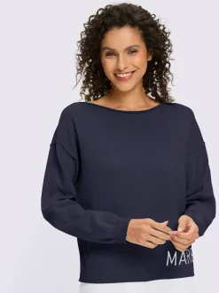 Pull ample à encolure ronde avec inscription MARE