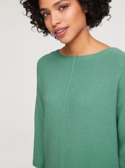 Pull ample en tricot original avec manches trois quart