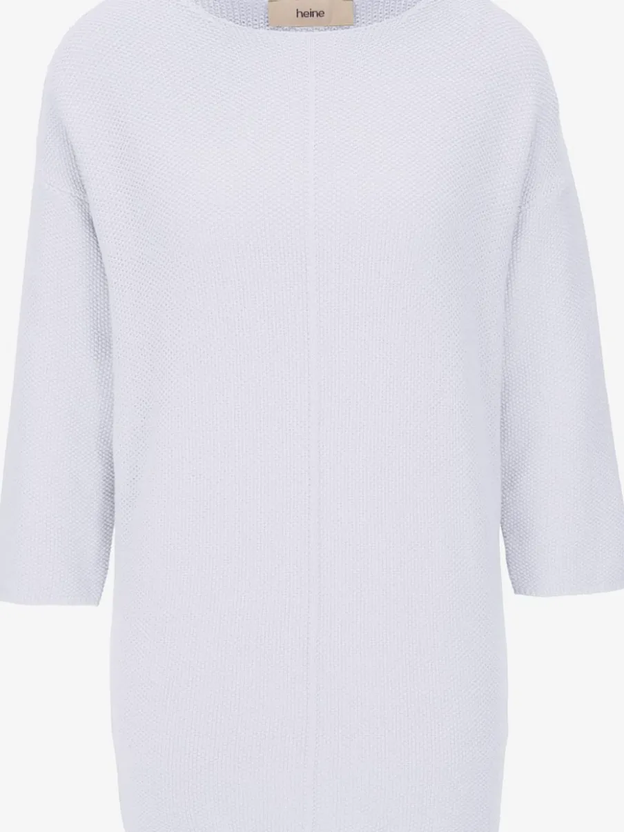 Pull ample en tricot original avec manches trois quart