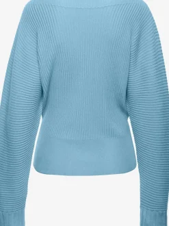 Pull chauve-souris encolure en u décontractée