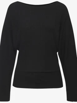 Pull chauve-souris encolure en u décontractée