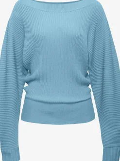 Pull chauve-souris encolure en u décontractée