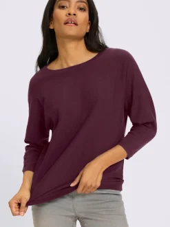 Pull chauve-souris manches chauve-souris 3/4