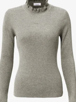 Pull à col montant avec manches longues et coupe ajustée