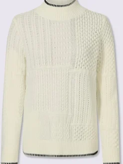 Pull à col montant 50% coton