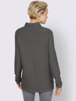 Pull à col montant et manches longues en tricot