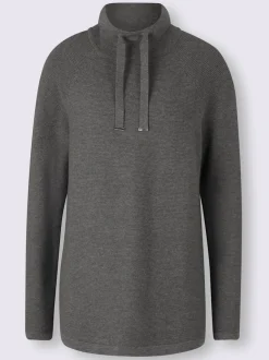 Pull à col montant et manches longues en tricot