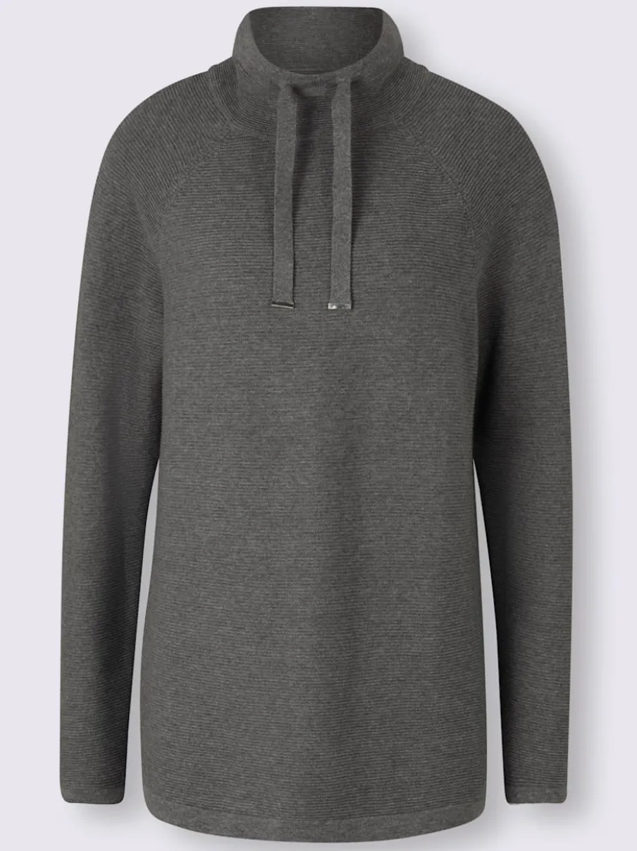 Pull à col montant et manches longues en tricot