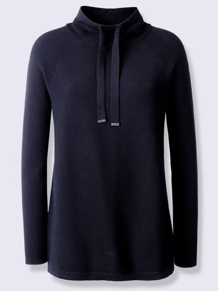 Pull à col montant et manches longues en tricot
