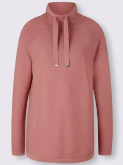 Pull à col montant et manches longues en tricot