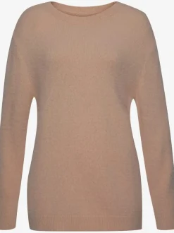 Pull à col rond avec mancherons en tricot doux et moelleux