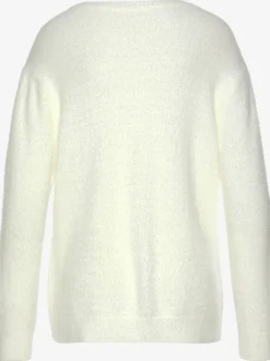 Pull à col rond avec mancherons en tricot doux et moelleux