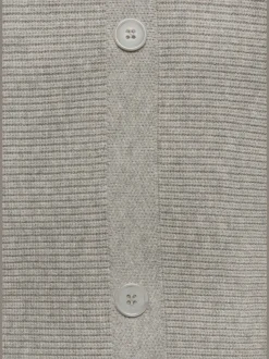 Pull col rond avec manches chauve-souris et ourlet droit en tricot côtelé