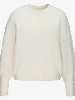 Pull col rond avec manches longues et boutons doux