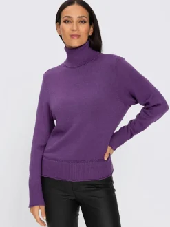 Pull à col roulé col roulé flatteur