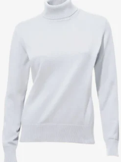 Pull à col roulé en tricot doux manches longues