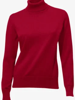 Pull à col roulé en tricot doux manches longues