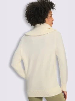 Pull à col roulé grand col roulé